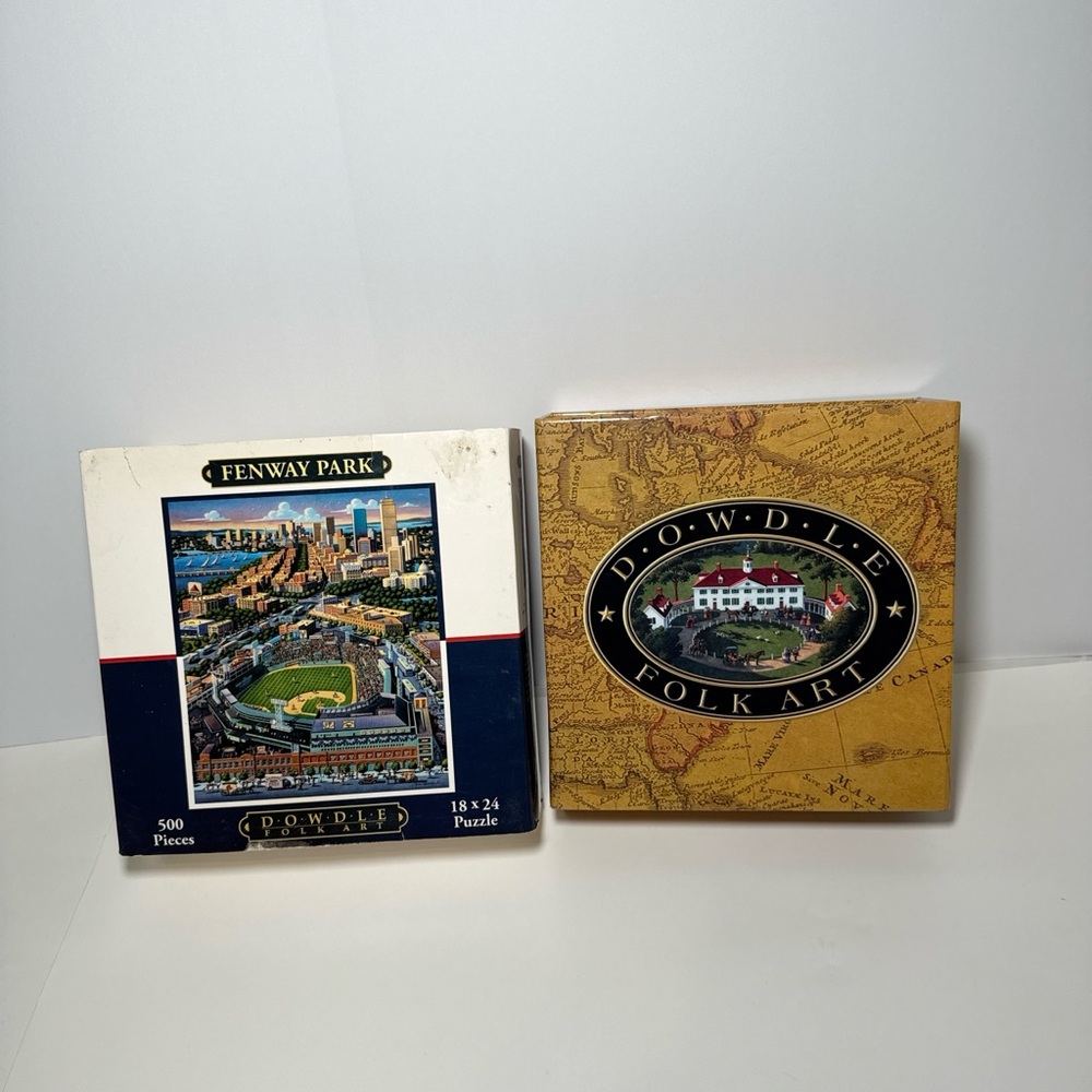 Dowdle Folk Art Fenway Park 500 Piece Puzzle 18 x 24 Complete - Picture 3 of 5